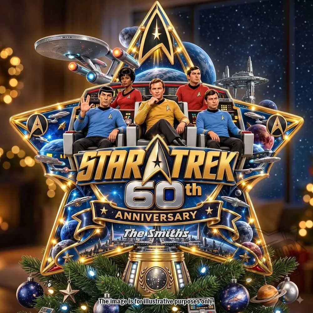 Star Trek 60th Anniversary Christmas Tree Topper 3 Star Trek 60th Anniversary Christmas Tree Topper