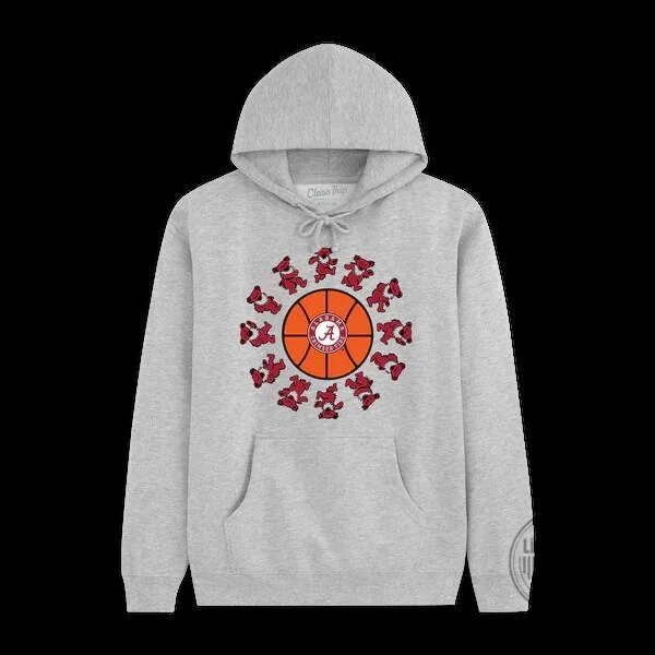 Dancing Bears Hoodie featuring Alabama Basketball and Grateful Dead Design