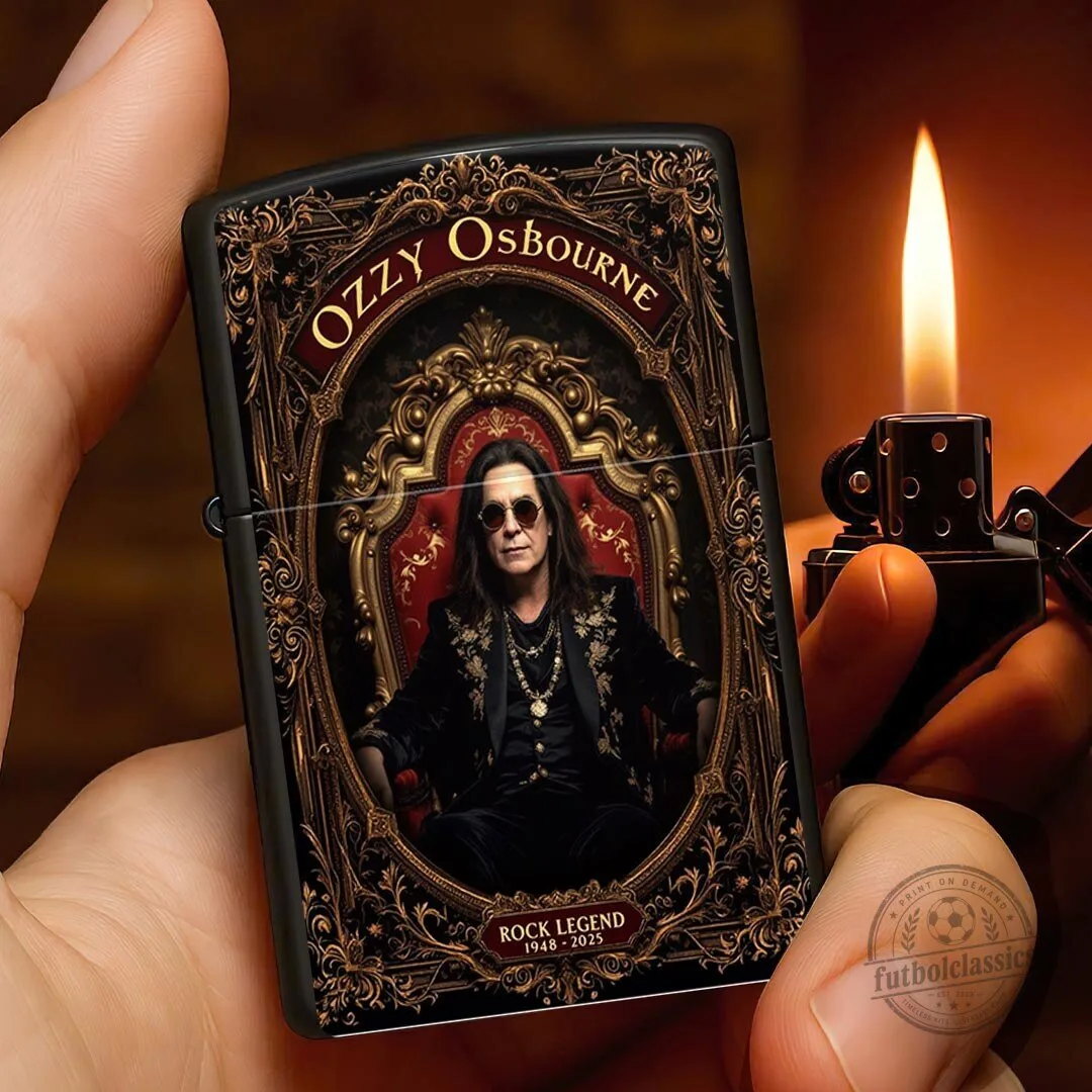 Ozzy Osbourne Rock Legend Black Sabbath Heavy Metal Music Zippo Lighter