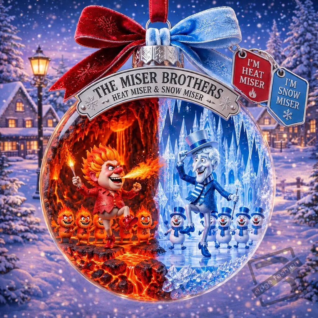 The Miser Brothers Christmas Globe Ornament