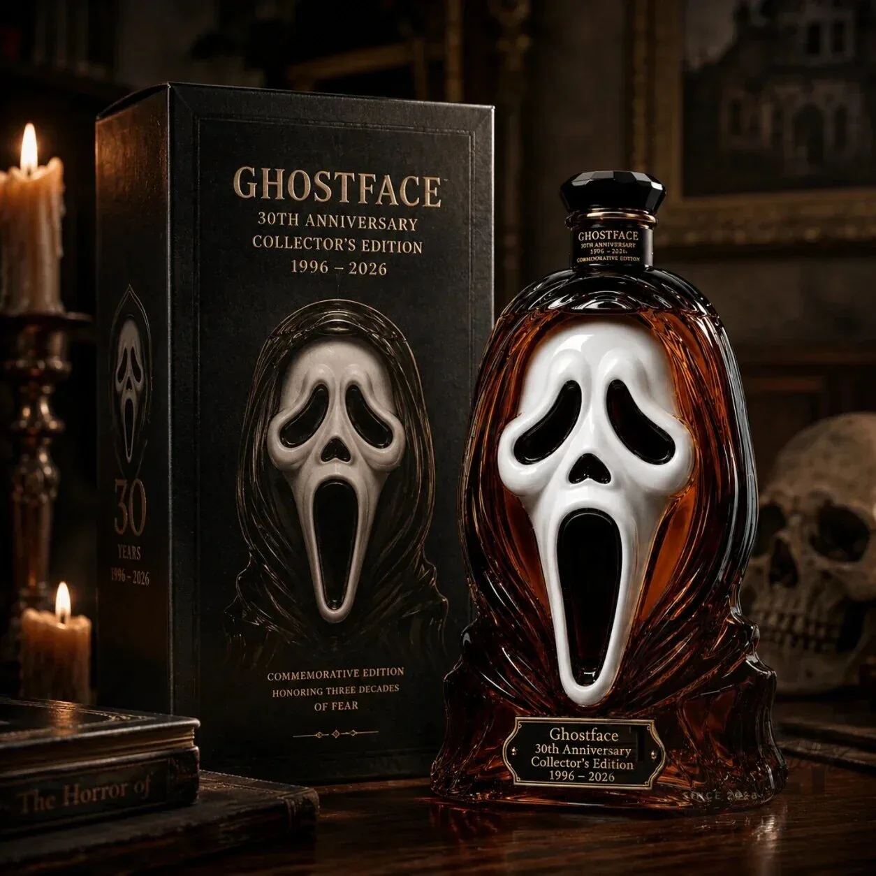 Ghostface Scream 30th Anniversary Collector's Edition Whiskey Bottle