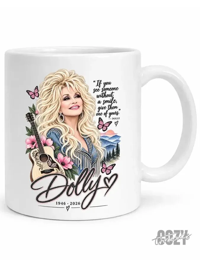 Dolly Parton Country Music Legend Quote Ceramic Coffee Mug