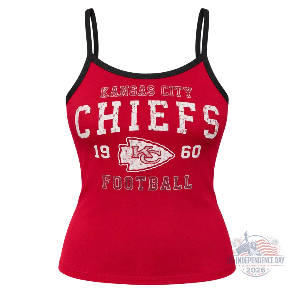 Taylor Swift Kansas City Chiefs 1960 Football Cami Tank Top Shirt 2026 Taylor Swift Kansas City Chiefs 1960 Football Cami Tank Top 2026 – image 4 of 4