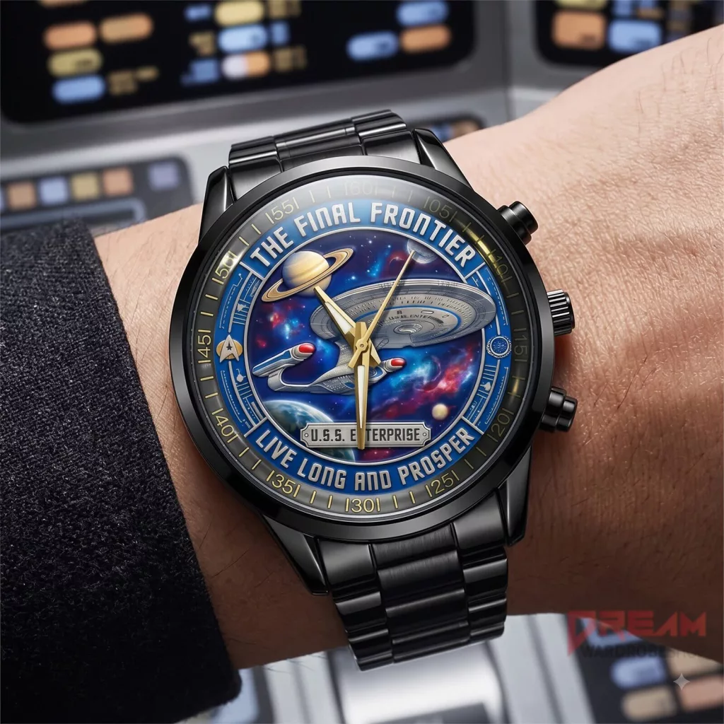 Star Trek 60th Anniversary 2026 Black Stainless Steel Watch Star Trek 60th Anniversary 2026 Black Stainless Steel Watch