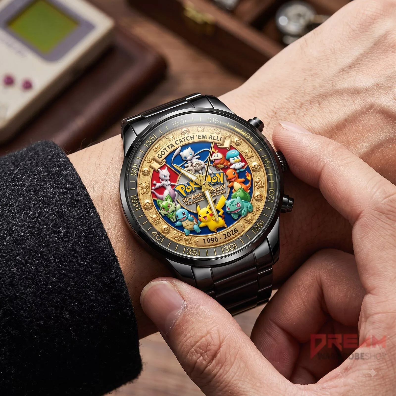 Pokemon 30th Anniversary 2026 Black Stainless Steel Watch 3 Pokemon 30th Anniversary 2026 Black Stainless Steel Watch