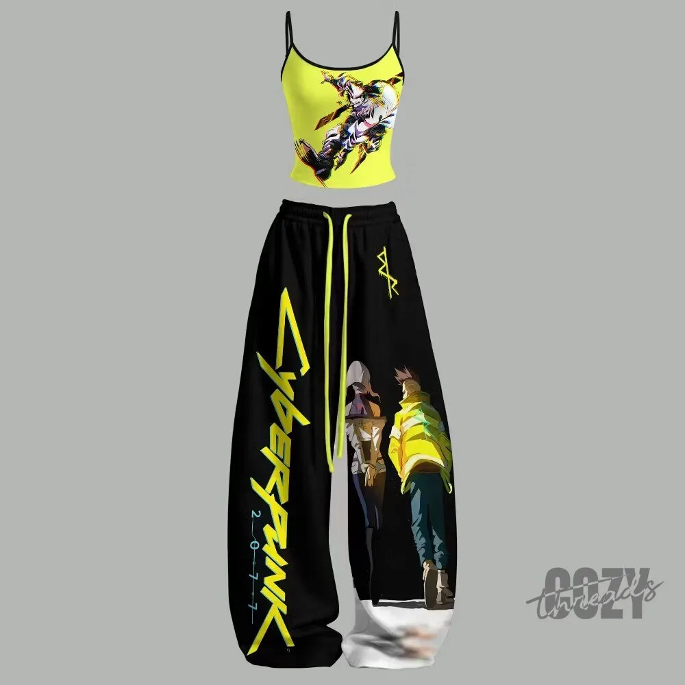Cyberpunk Edgerunners David Martinez Lucy Kushinada Two-Piece Outfit