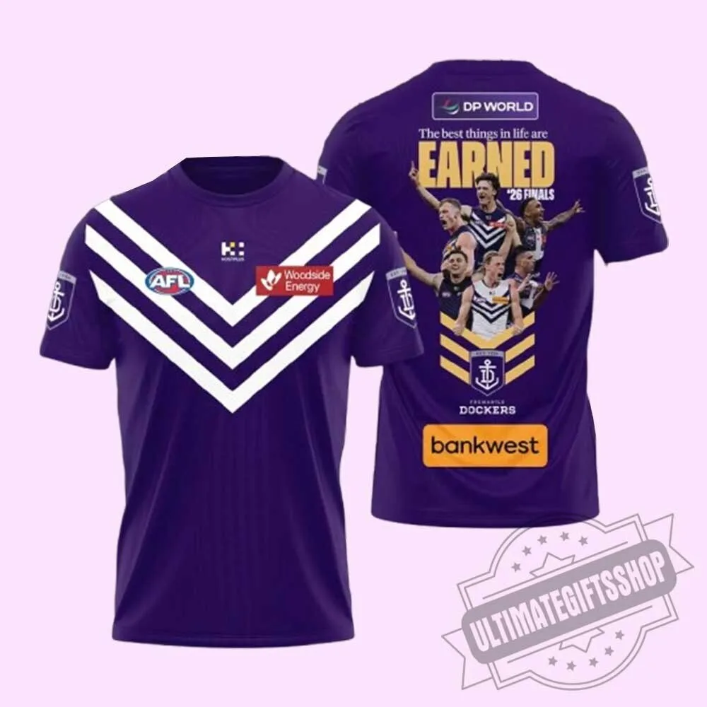Fremantle Dockers AFL 2026 Finals Purple Shirt 5 Fremantle Dockers AFL 2026 Finals Purple Shirt