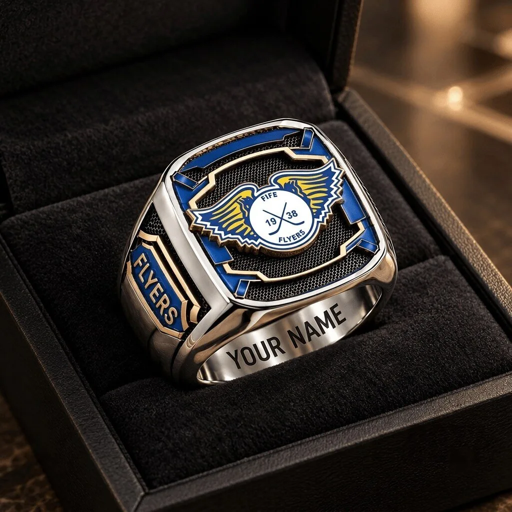Fife Flyers Elite Ice Hockey League Custom Fan Ring