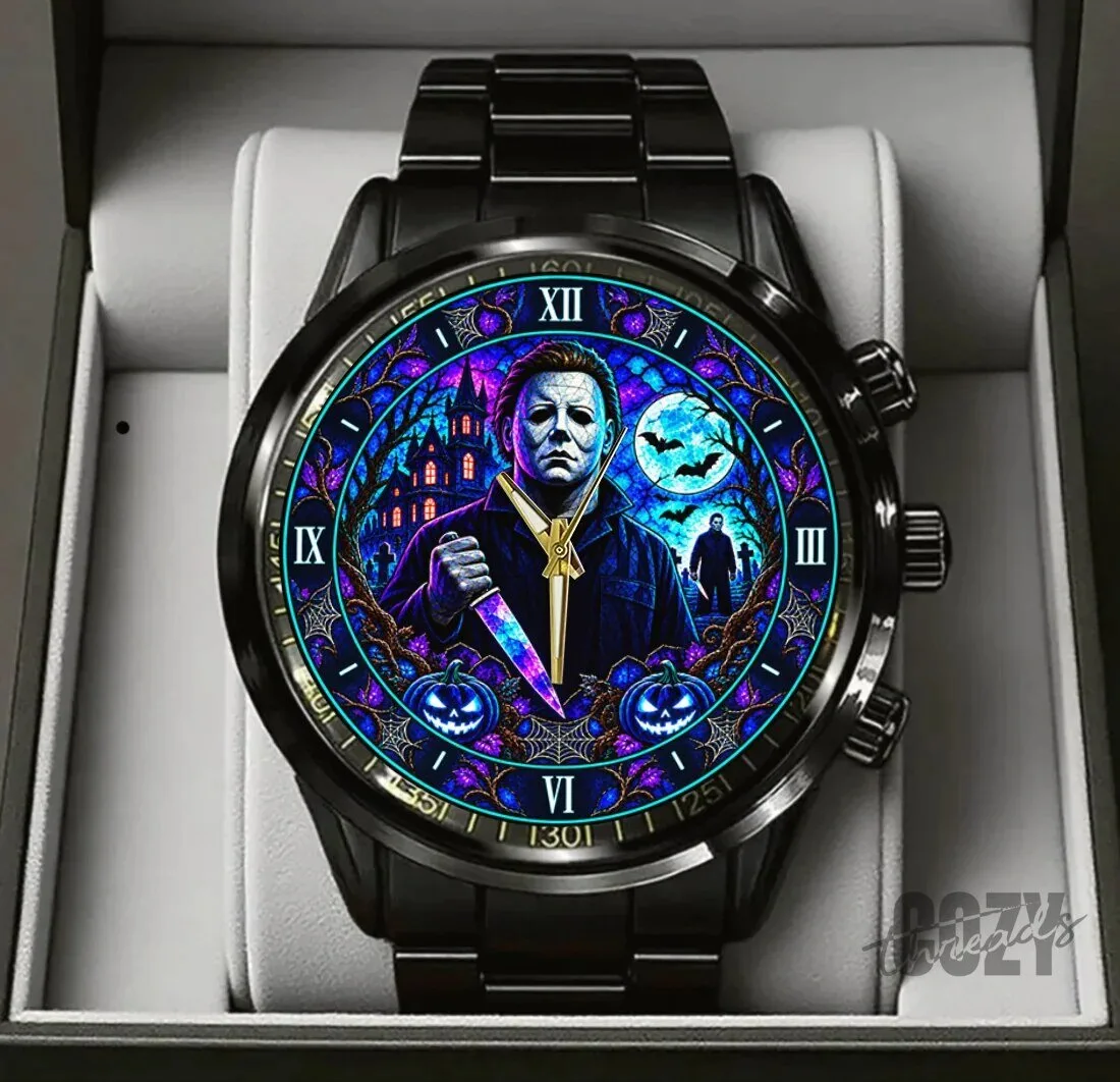 Halloween Michael Myers Horror Movie Stainless Steel Watch