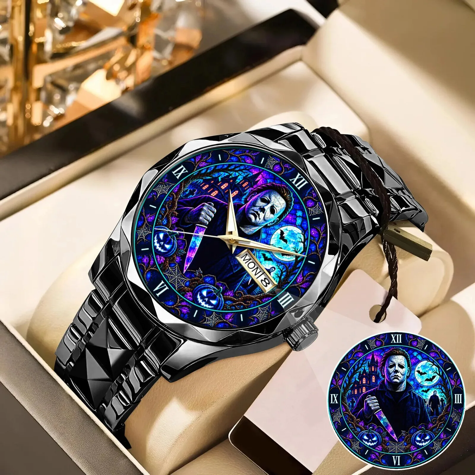 Halloween Michael Myers Horror Movie Stainless Steel Watch 24 Halloween Michael Myers Horror Movie Stainless Steel Watch