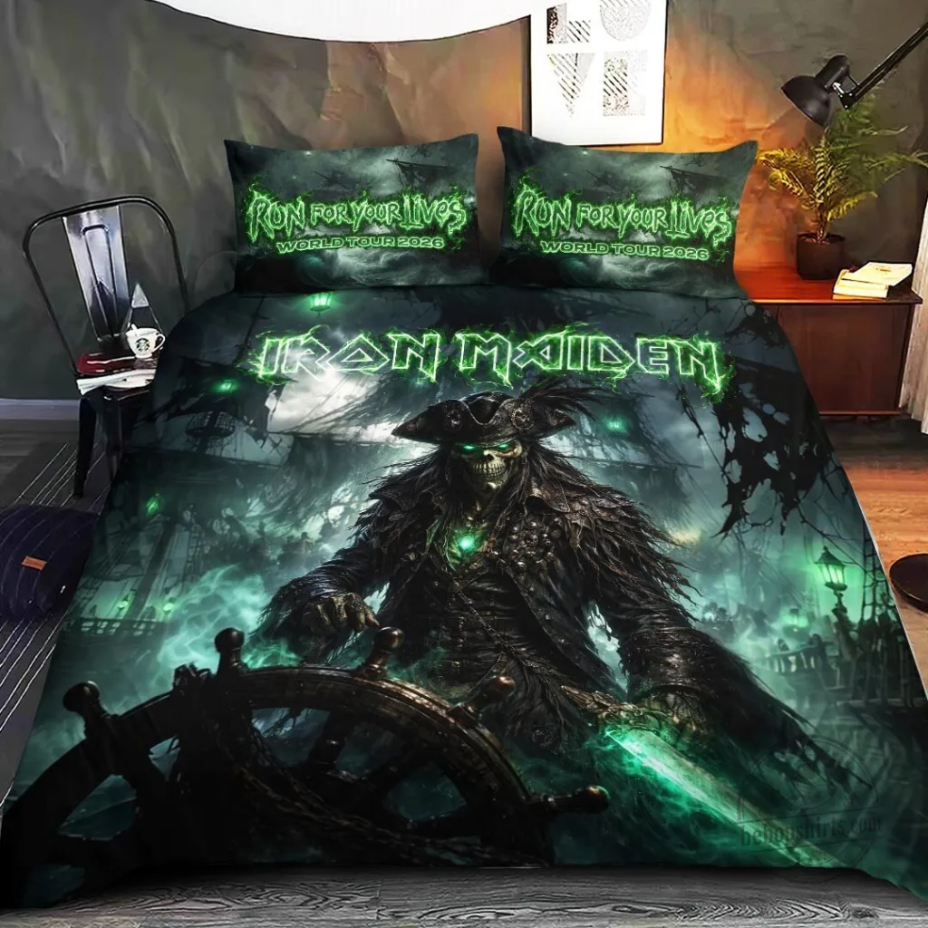 Bedding Set for 2026 Iron Maiden Run For Your Lives World Tour