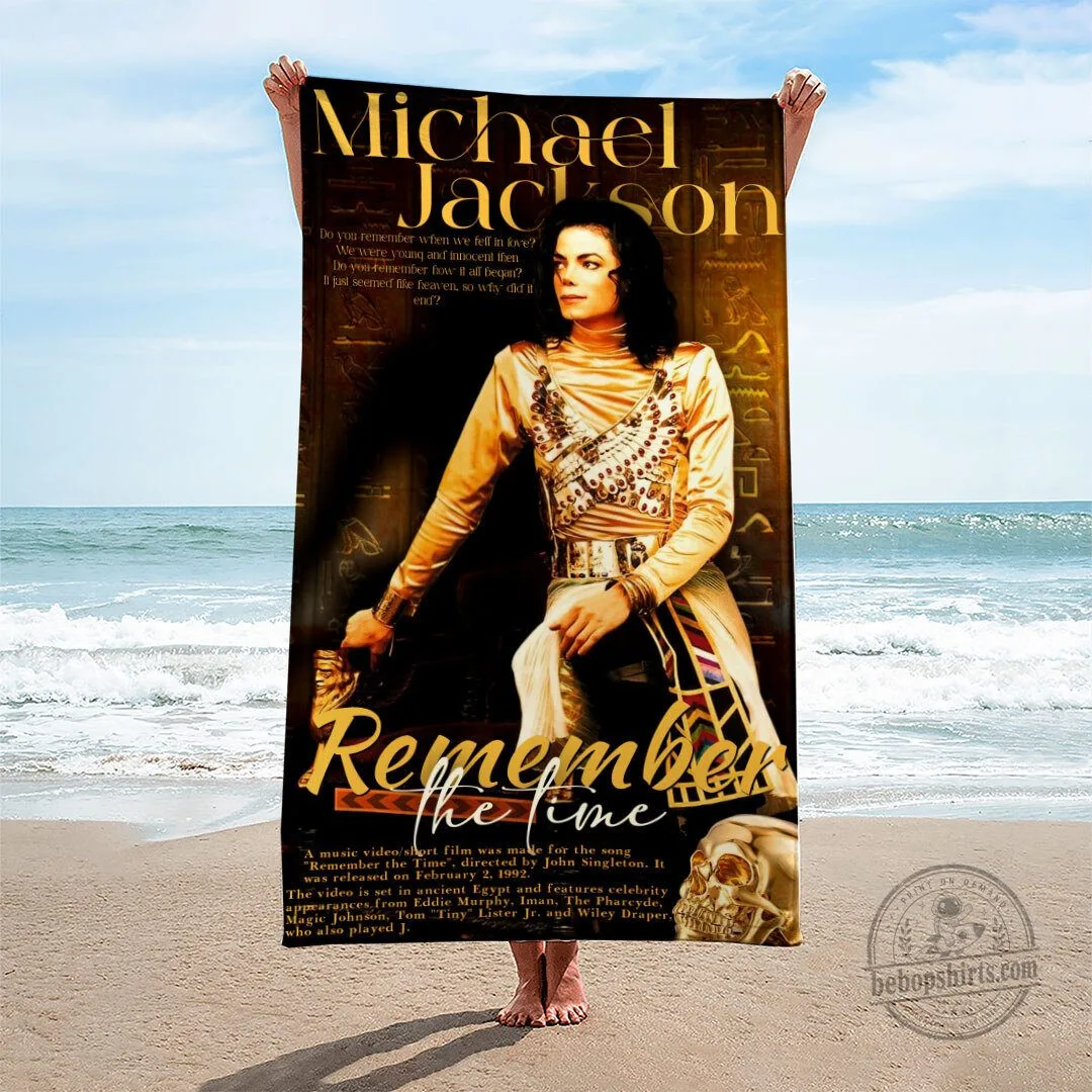 Michael Jackson Remember The Time Music Video Beach Towel