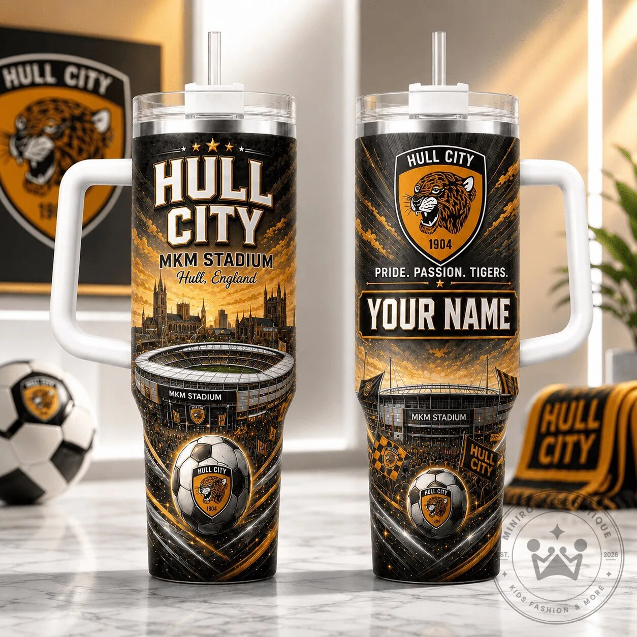 Custom Stainless Steel Tumbler with Handle for Hull City Football Club Fans 4 Custom Stainless Steel Tumbler with Handle for Hull City Football Club Fans