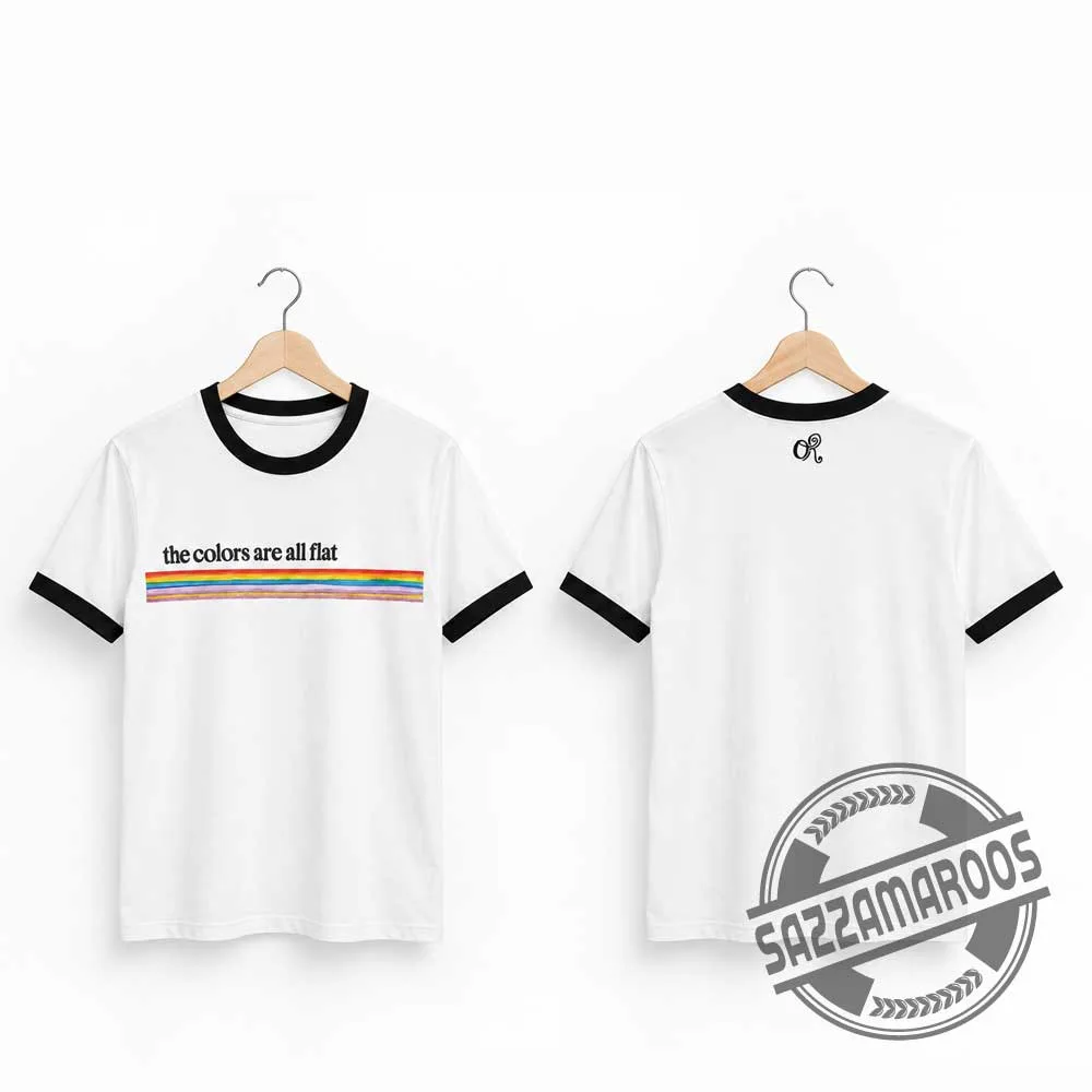 Olivia Rodrigo The Colours Are All Flat Ringer T-shirt
