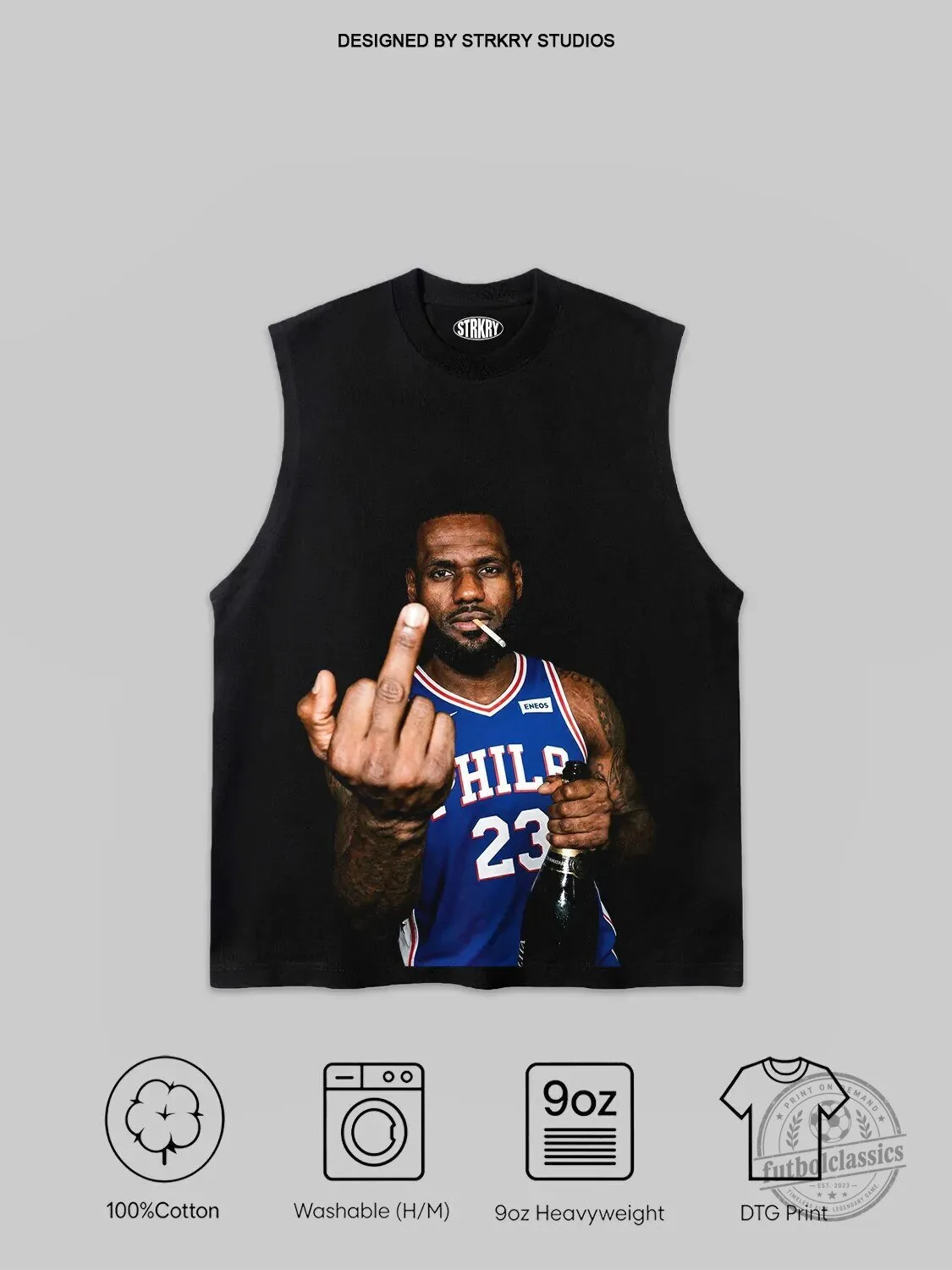 LeBron James Philadelphia 76ers Basketball Player Tank Top