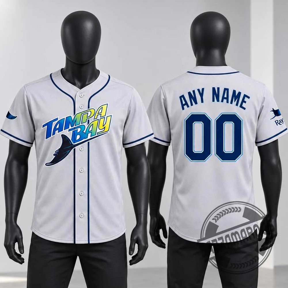 Tampa Bay Rays Gray Road Baseball Jersey 2026 (3) Tampa Bay Rays Gray Road Baseball Jersey 2026 – image 2 of 3