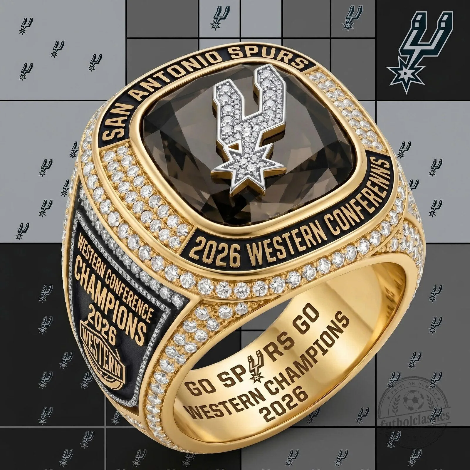 2026 Gold Ring for Western Conference Champions - San Antonio Spurs