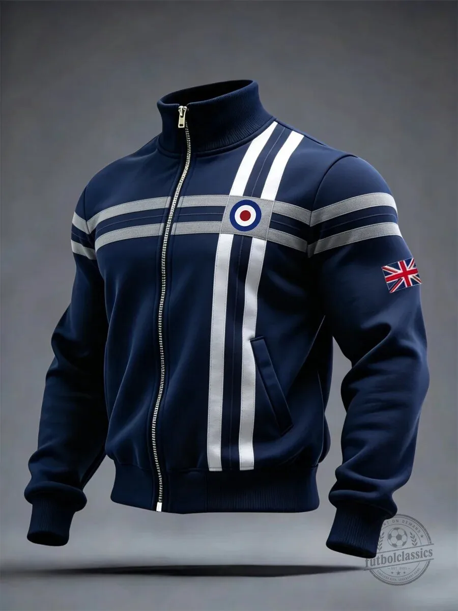 British Mod Culture Target Logo Full-Zip Track Jacket