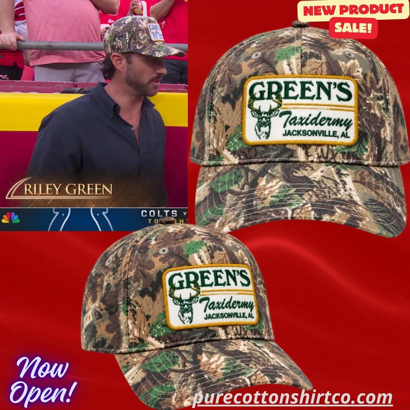 Riley Green Green’s Taxidermy Camo Cap Hat