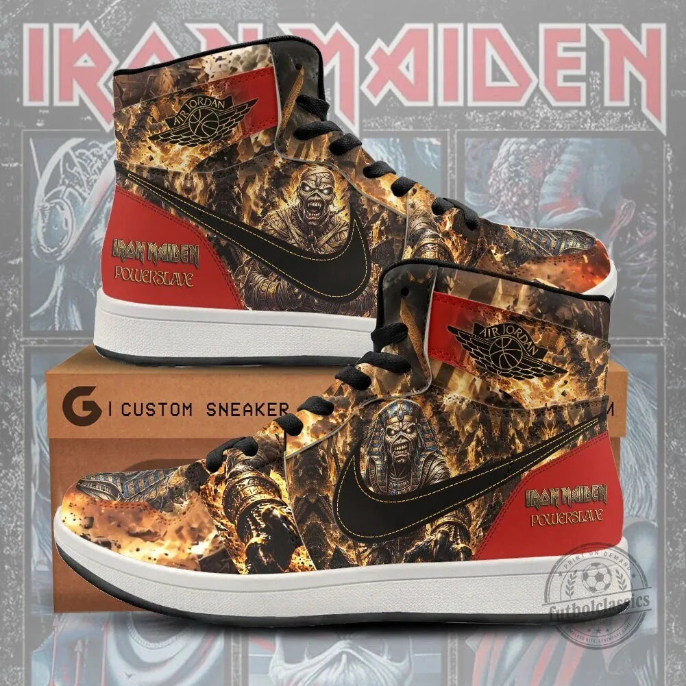 Iron Maiden Powerslave Eddie The Head Heavy Metal Music Band Shoes