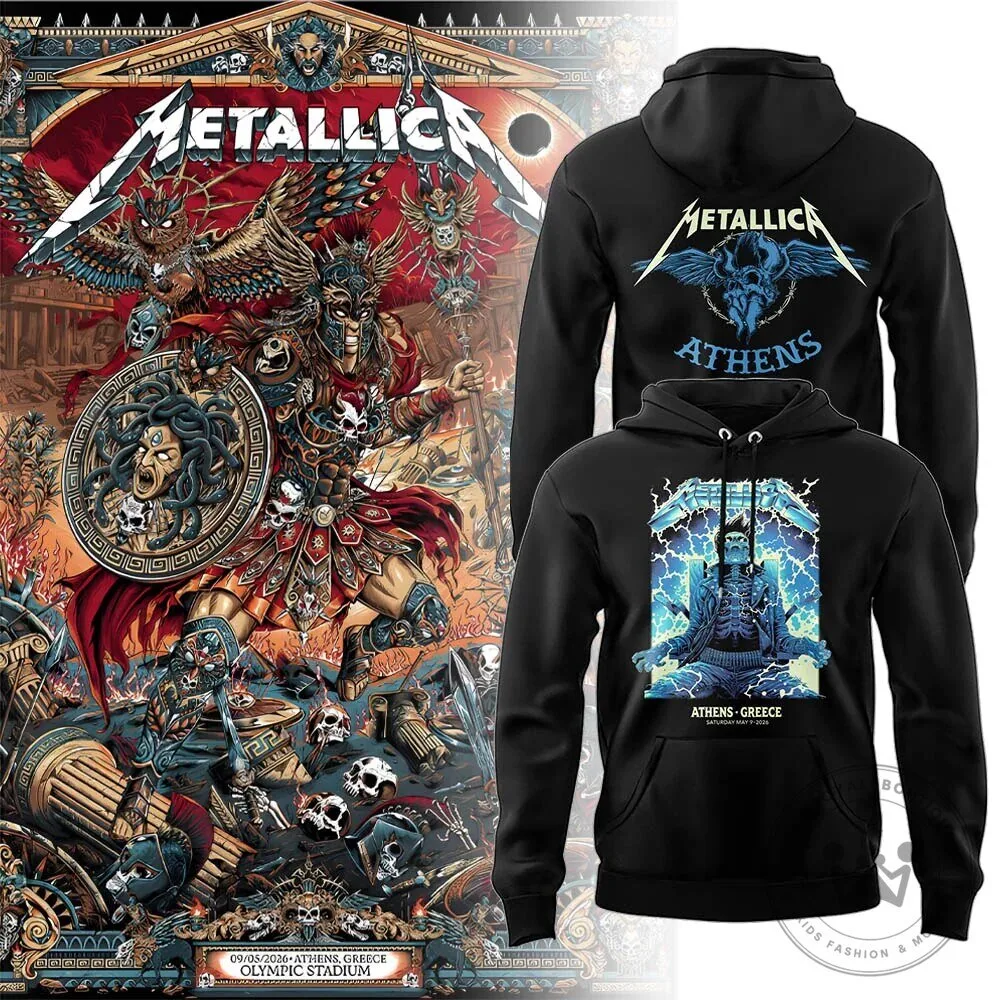 Black Hoodie for Metallica Concert at Athens Greece Olympic Stadium