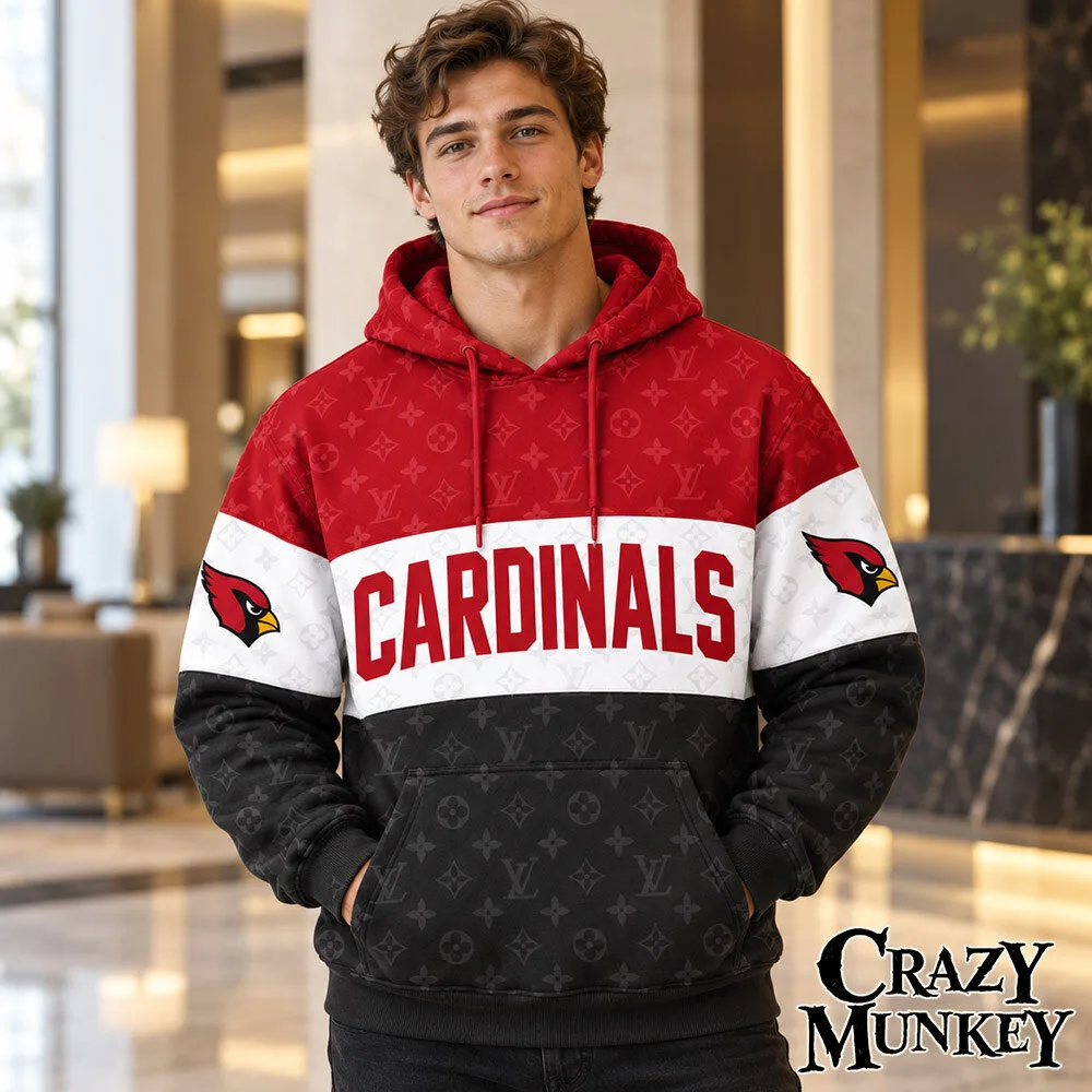 Arizona Cardinals LV Luxury Monogram Concept Fan Hoodie | Apparel