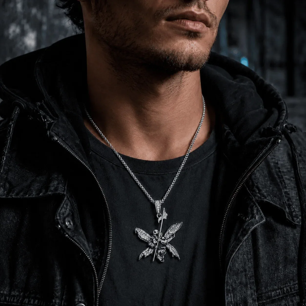Linkin Park Hybrid Theory Soldier Diamond Pendant Necklace 5 Linkin Park Hybrid Theory Soldier Diamond Pendant Necklace