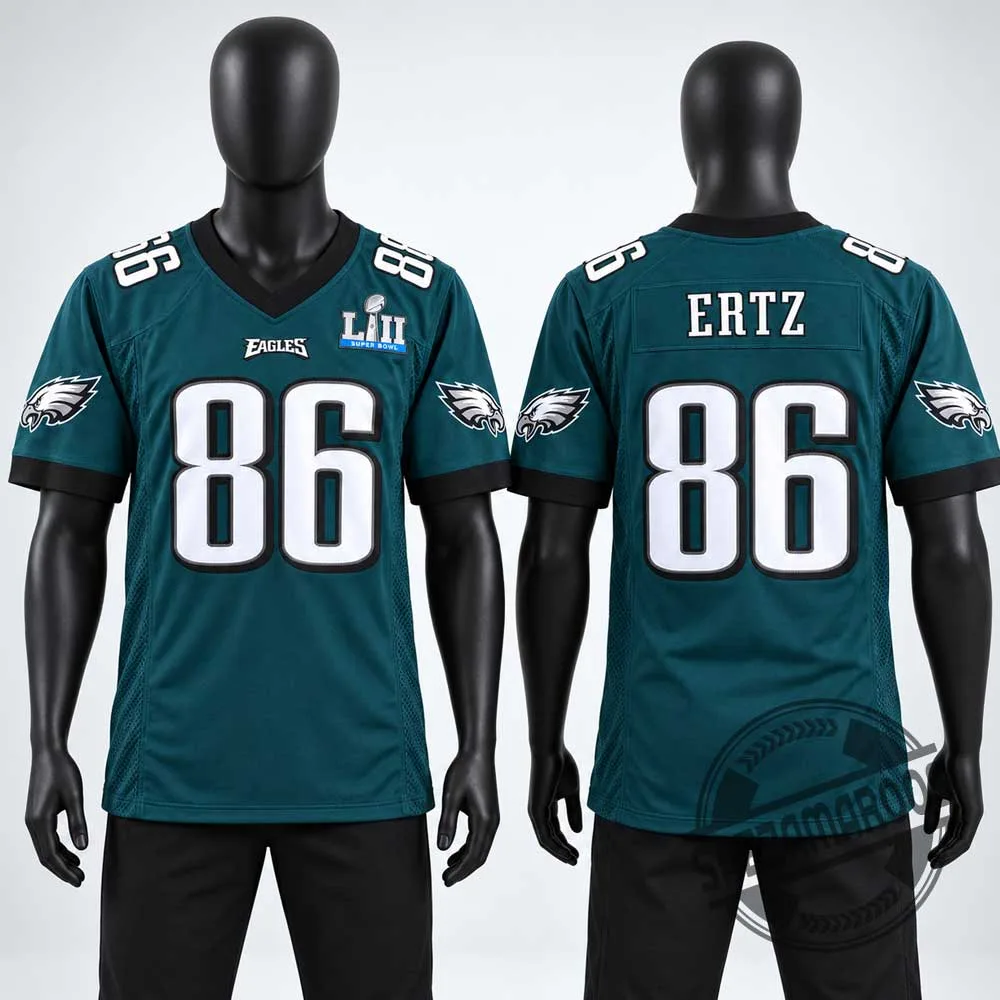 Zach Ertz Philadelphia Eagles #86 Super Bowl LII Jersey