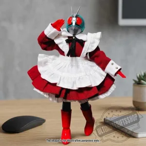 Kamen Rider Ichigo Action Figure in Red Maid Dress Costume