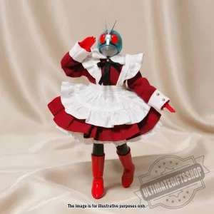 Kamen Rider Ichigo Action Figure in Red Maid Dress Costume