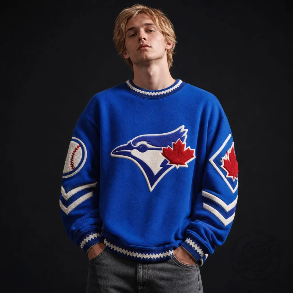Toronto Blue Jays Embroidered Royal Blue Crewneck Sweatshirt Toronto Blue Jays Embroidered Royal Blue Crewneck Sweatshirt
