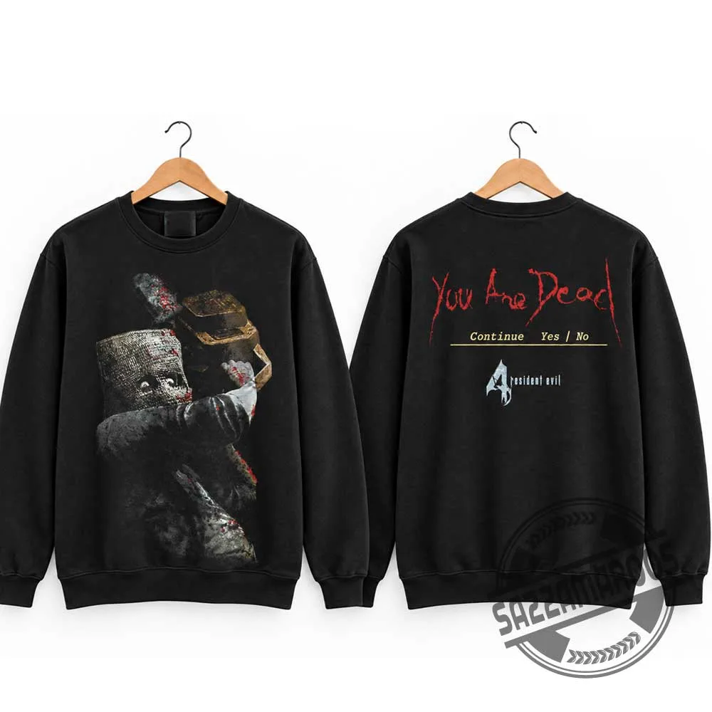 Resident Evil 4 Chainsaw Man Dr Salvador You Are Dead T-Shirt (2) Resident Evil 4 Chainsaw Man Dr Salvador You Are Dead T-Shirt – image 2 of 4