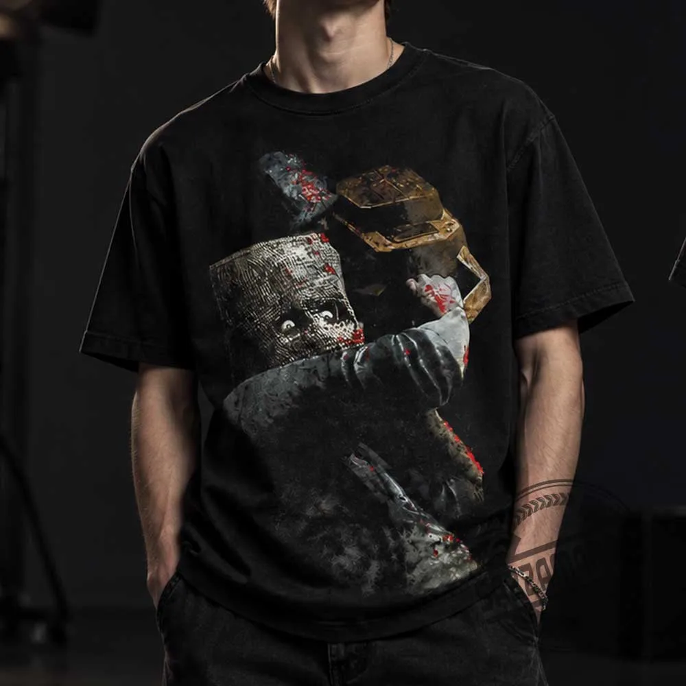 Resident Evil 4 Chainsaw Man Dr Salvador You Are Dead T-Shirt (3) Resident Evil 4 Chainsaw Man Dr Salvador You Are Dead T-Shirt – image 3 of 4