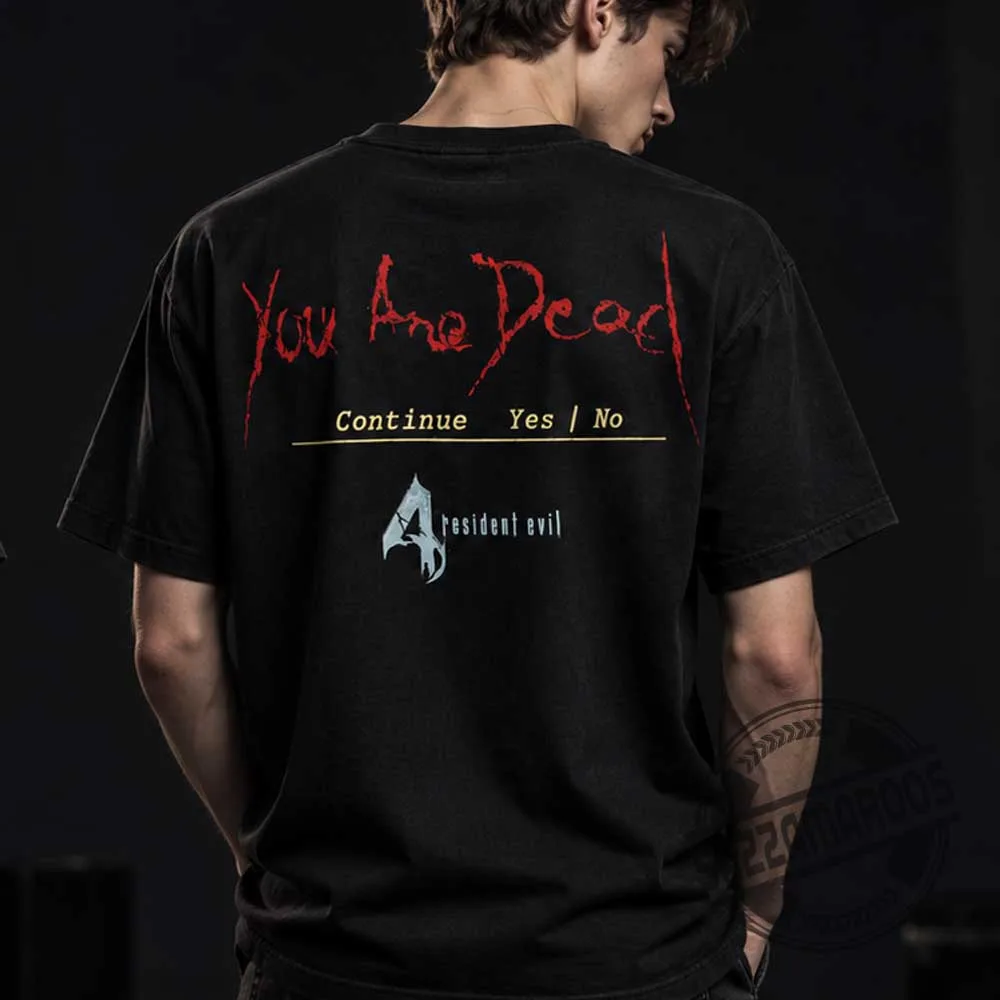 Resident Evil 4 Chainsaw Man Dr Salvador You Are Dead T-Shirt (4) Resident Evil 4 Chainsaw Man Dr Salvador You Are Dead T-Shirt – image 4 of 4