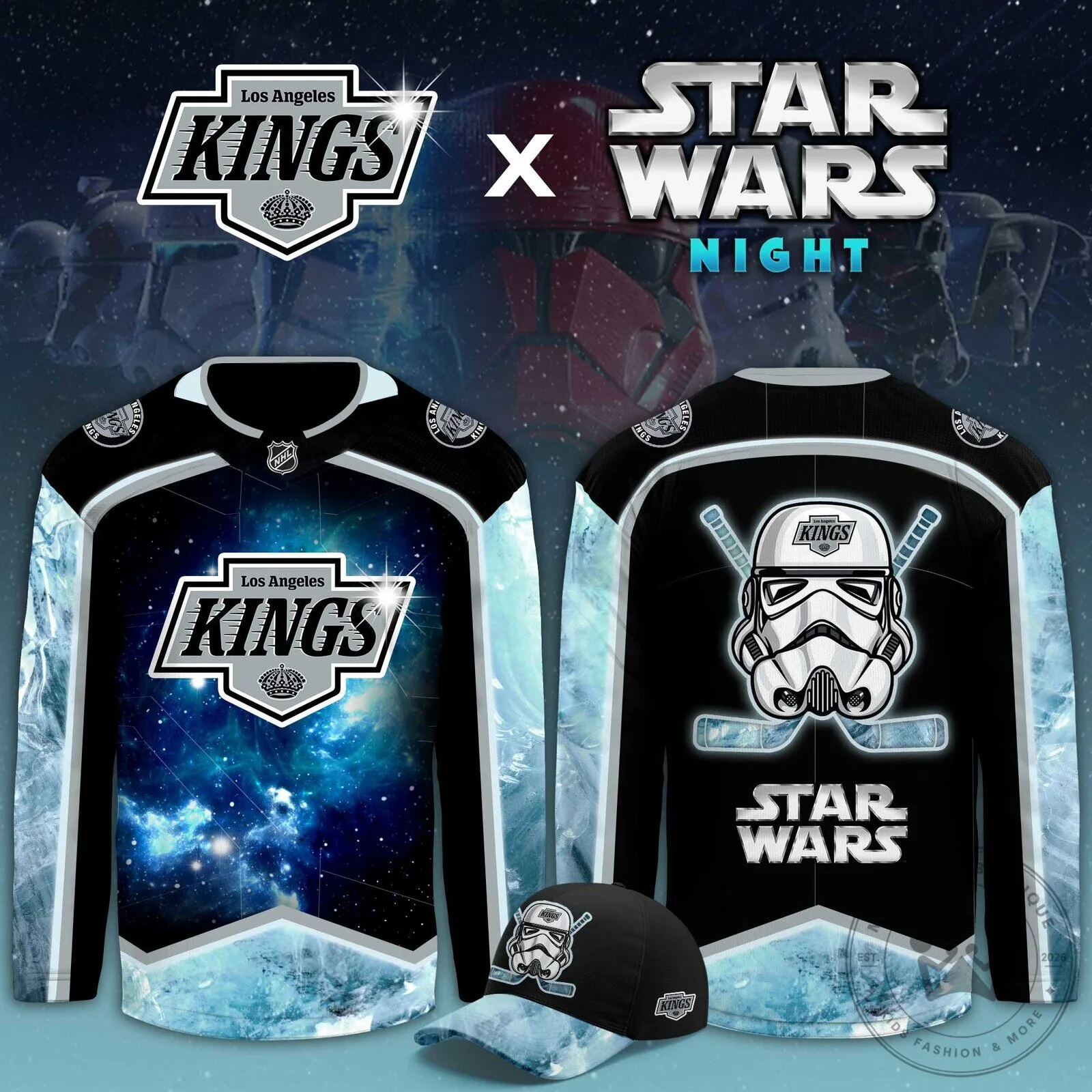 Los Angeles Kings Star Wars Night Stormtrooper Hockey Jersey