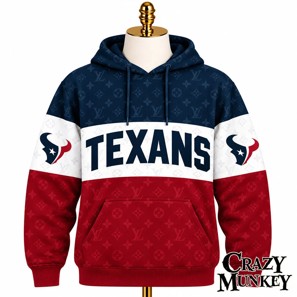 Houston Texans LV Luxury Monogram Concept Fan Hoodie | Apparel 3 Houston Texans LV Luxury Monogram Concept Fan Hoodie | Apparel