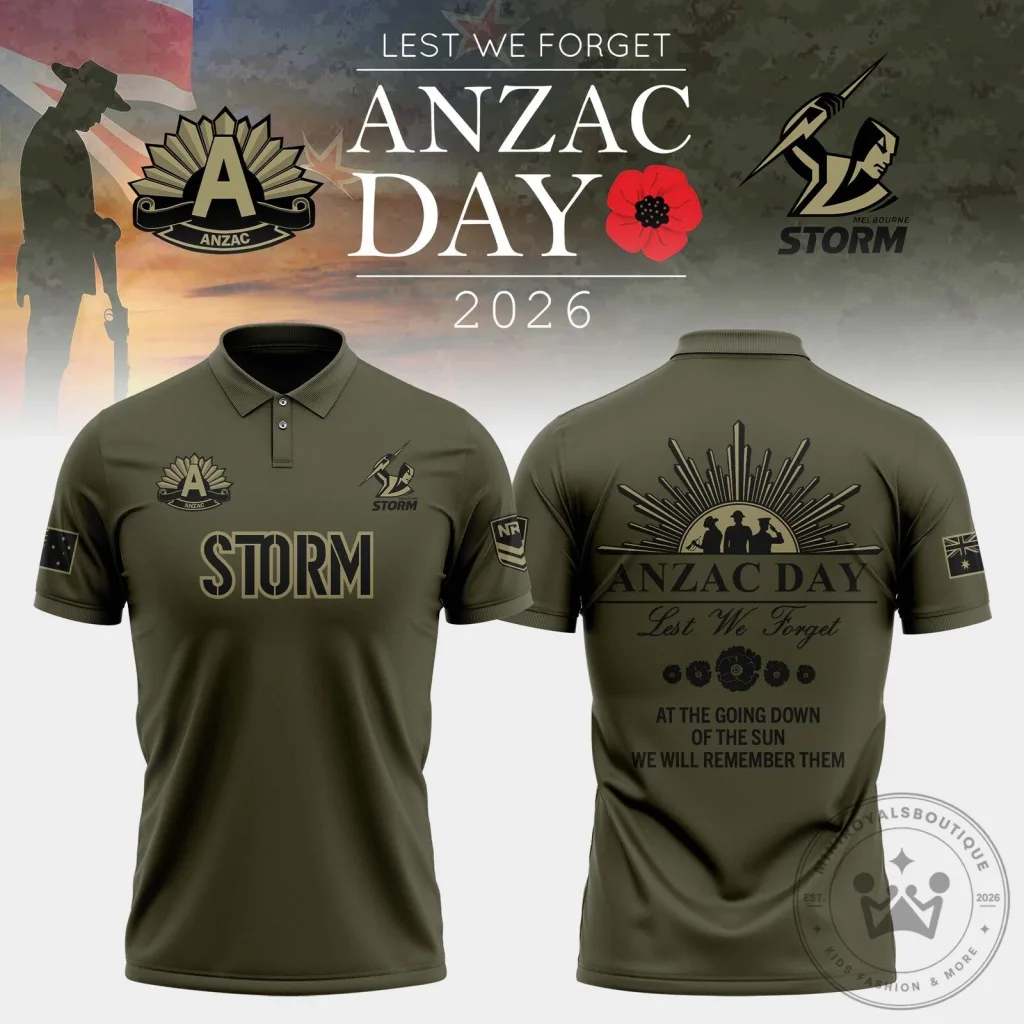 Melbourne Storm Anzac Day Polo - BTF Trend 25 Melbourne Storm Anzac Day Polo - BTF Trend