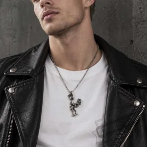 Justin Davis Bow Wow Skeleton Couple Crown Pendant Necklace 5 Justin Davis Bow Wow Skeleton Couple Crown Pendant Necklace