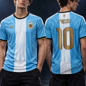 Messi Last Argentina Jersey #10 Commemorative Tribute Soccer Shirt 5 Messi Last Argentina Jersey #10 Commemorative Tribute Soccer Shirt