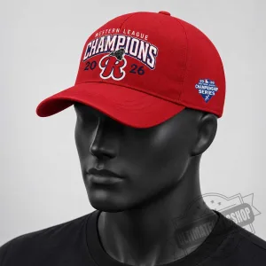 2026 Eastern League Champions Red Baseball Cap Hat 6 2026 Eastern League Champions Red Baseball Cap Hat
