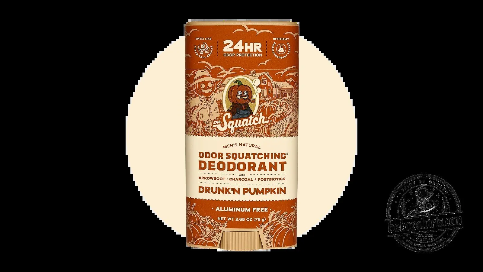Dr. Squatch Drunk'n Pumpkin Men's Natural Odor Squatching Deodorant
