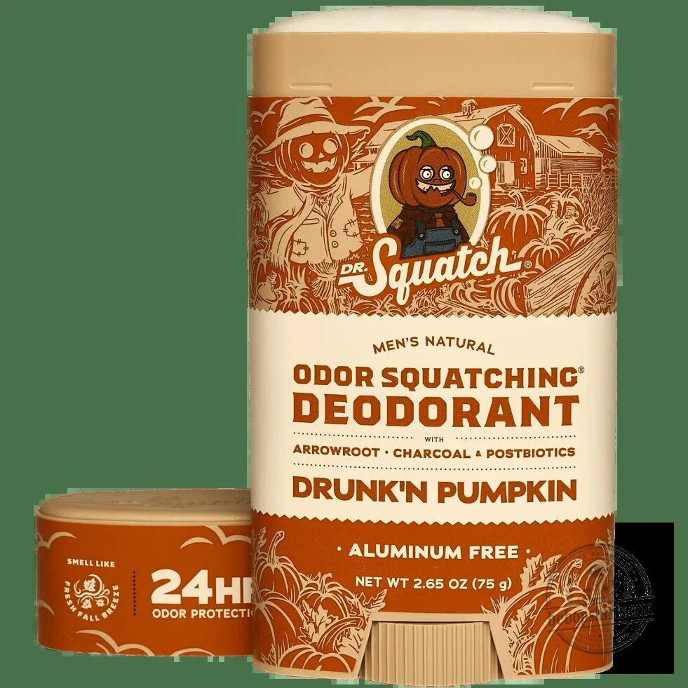Dr. Squatch Drunk'n Pumpkin Men's Natural Odor Squatching Deodorant 5 Dr. Squatch Drunk