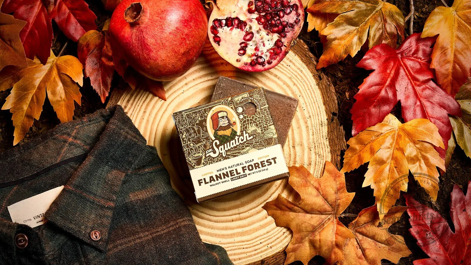 Dr. Squatch Flannel Forest Men's Natural Soap Bar 6 Dr. Squatch Flannel Forest Men