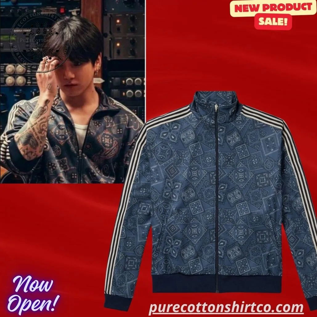 BTS JUNGKOOK KAPITAL Smooth Cookie Bandana Zipper Jacket