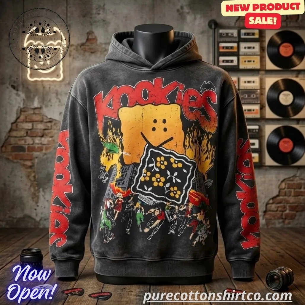BTS JUNGKOOK Kookies Buster Peckish Rainbowy Printed Hoodie Shirt (1) BTS JUNGKOOK Kookies Buster Peckish Rainbowy Printed Hoodie Shirt — image 2