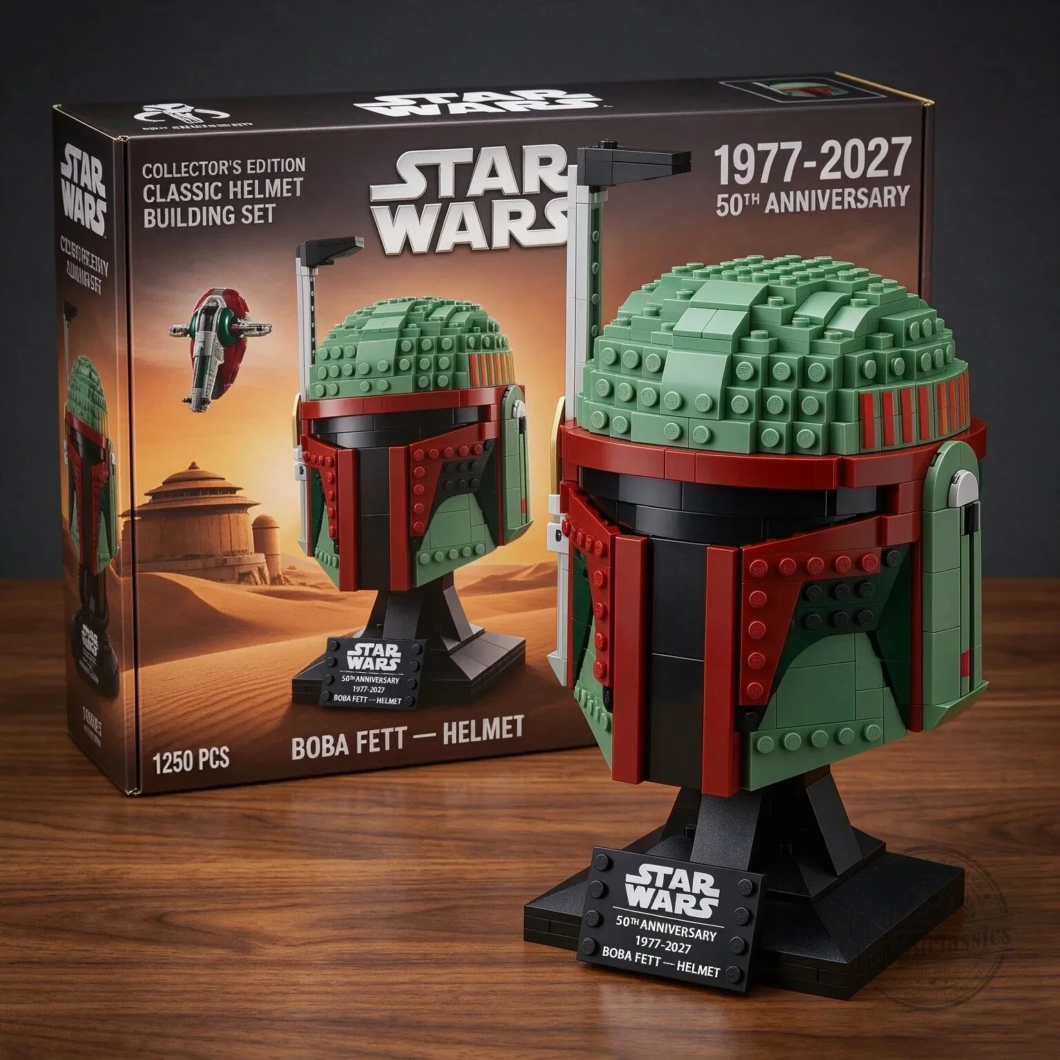 Star Wars Boba Fett Helmet 50th Anniversary Building Set