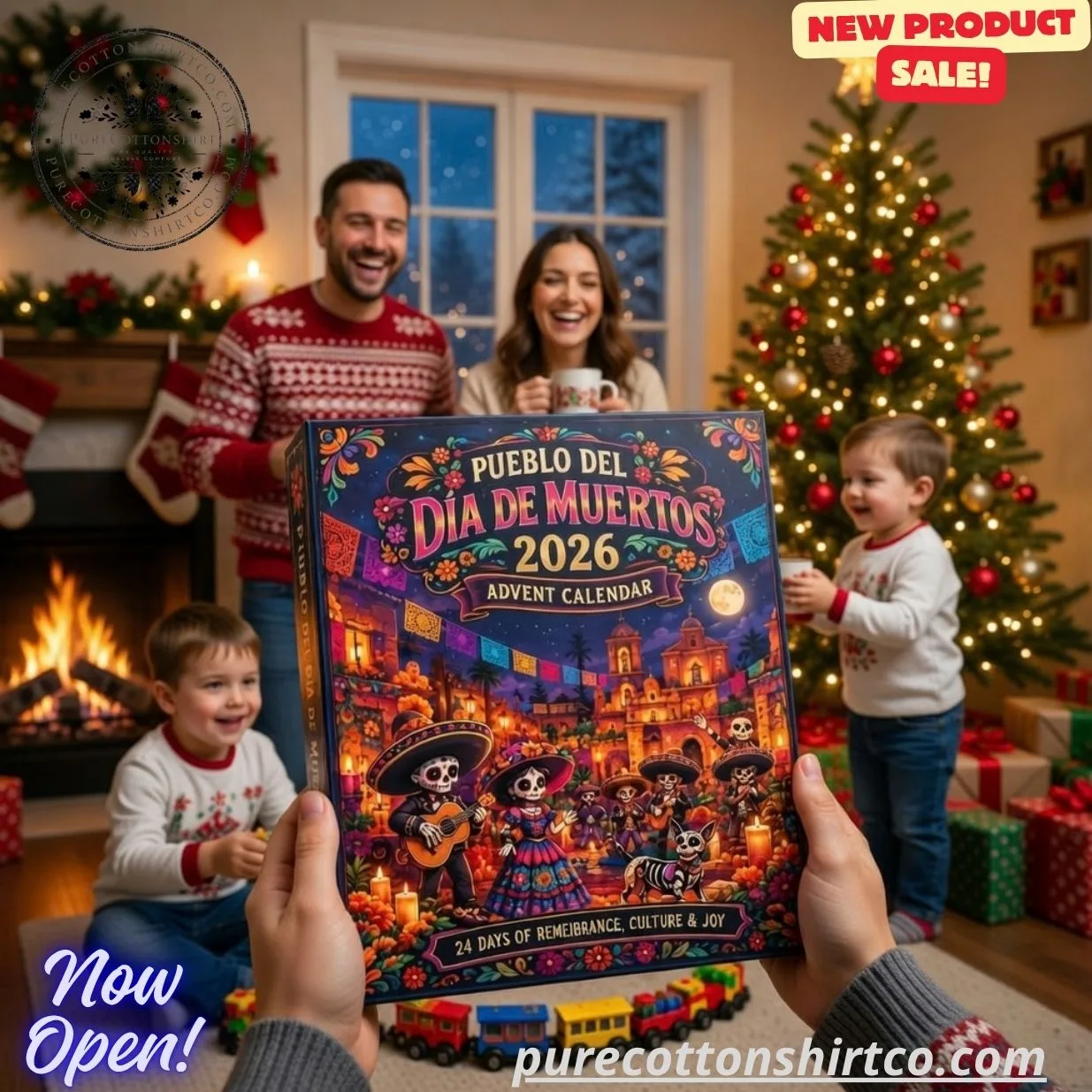 Pueblo Del Día De Muertos 2026 Advent Calendar (1) Pueblo Del Día De Muertos 2026 Advent Calendar – 24 Day of the Dead Countdown Gift Box — image 2