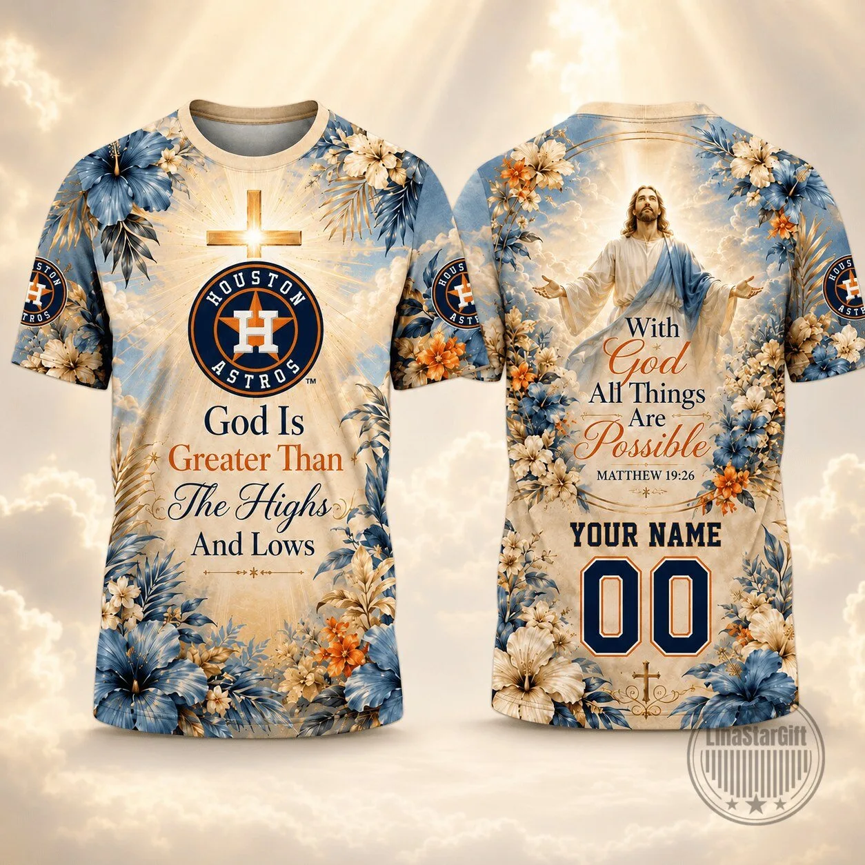 Houston Astros Baseball God Is Greater Than The Highs And Lows T-Shirt