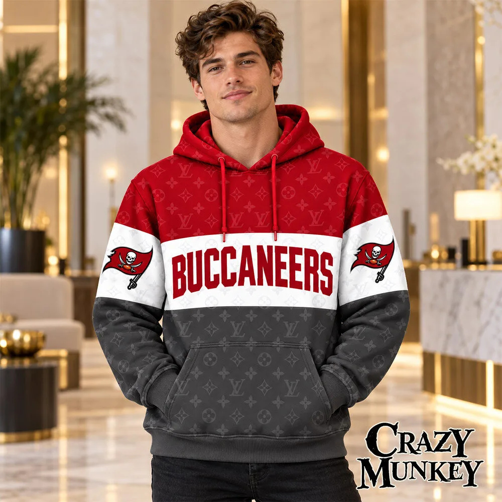 Tampa Bay Buccaneers LV Luxury Monogram Concept Fan Hoodie | Apparel