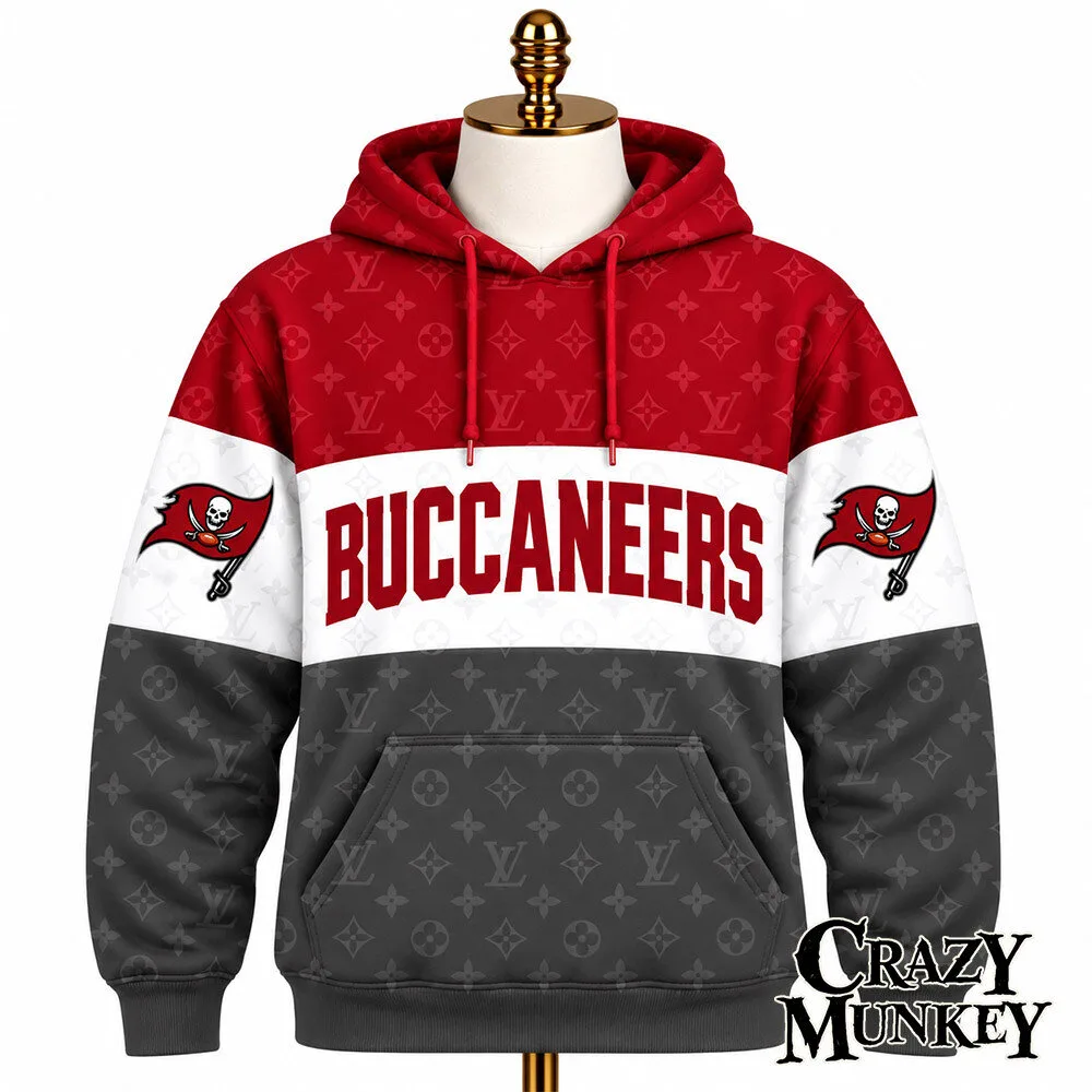 Tampa Bay Buccaneers LV Luxury Monogram Concept Fan Hoodie | Apparel 3 Tampa Bay Buccaneers LV Luxury Monogram Concept Fan Hoodie | Apparel